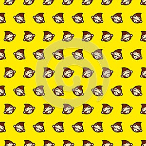Monkey - emoji pattern 35 photo