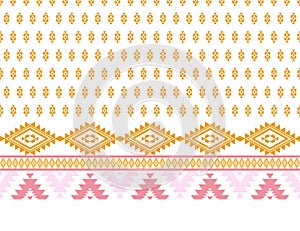 Pattern ethnic or ethno mexican southwest sty boho or navajo. vector geomentric has stripe folk, native of textile or lace. design