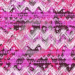 Pattern with ethnic and tribal motifs photo