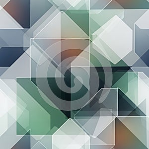 Pattern featuring overlapping translucent squares and rectangle