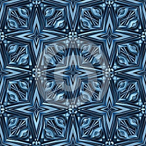Pattern featuring repeating star and hexagonal shapes in varying shades