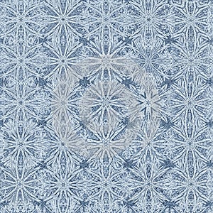 Pattern featuring a series of interconnected star-like shapes,