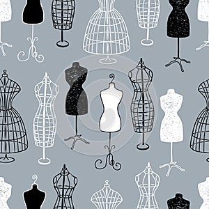 Pattern of the female mannequins for tailoring