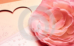 The pattern of flower romantic tone for valentine background