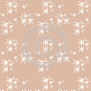 Pattern of flowers on a bright background photo