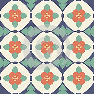 Pattern with flowers and petals.