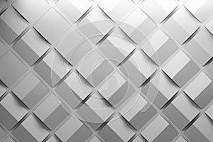 Pattern with folded squares in graey white color