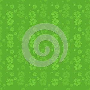 Pattern from four leaf clover - St. Patrick`s day symbol