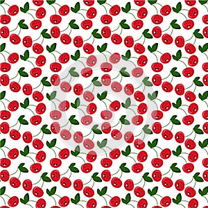 Pattern of fruits and vegetables on a bright background photo