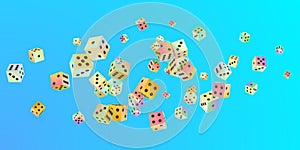 Pattern gambling dices of various sides