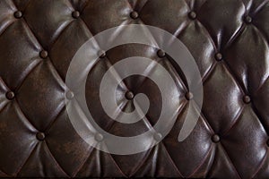 Pattern of genuine leather upholstery photo