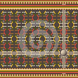 Pattern with geometric decorative motives