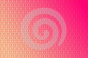 Pattern with geometric elements in pink-gold tones, abstract gradient background