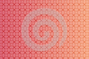 Pattern with geometric elements in pink-gold tones, abstract gradient background