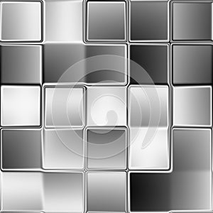 Pattern of glass block wall. Glass wall with abstract layer effect