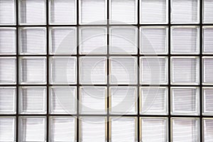 Pattern of glass block wall