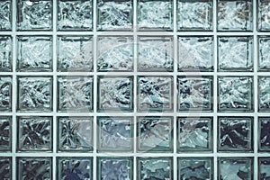 Pattern of glass block wall for background