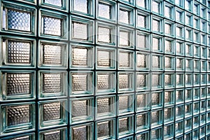 Pattern of Glass Block Wall