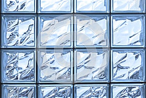 Pattern of glass block wall