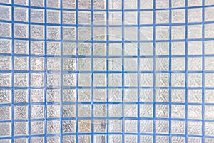 Pattern of glass block wall texture