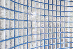 Pattern of glass block wall texture