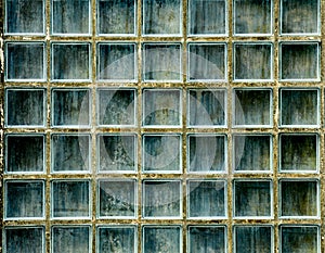 Pattern of glass block wall texture.