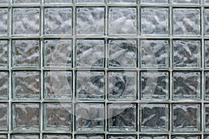 Pattern of glass texture block wall background