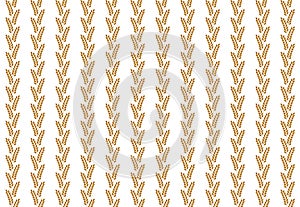 Pattern grain, rye, millet, seamless, Bread and flour background pattern. Vector graphic illustration