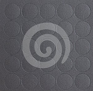 Pattern of gray leather circles