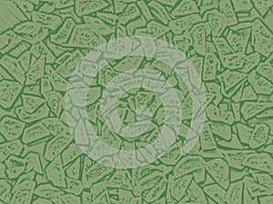 Pattern with green  decorative fragments