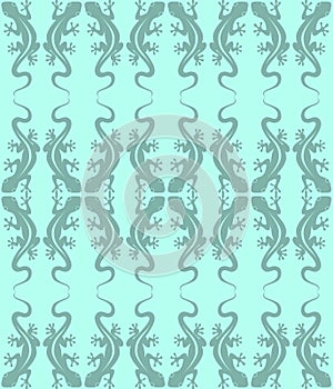 Pattern of the green lizards