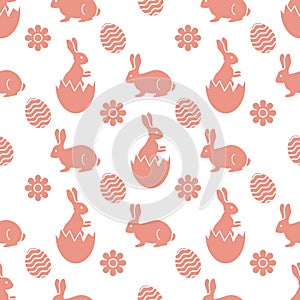 Pattern Happy Easter Bunny egg Festive Holiday