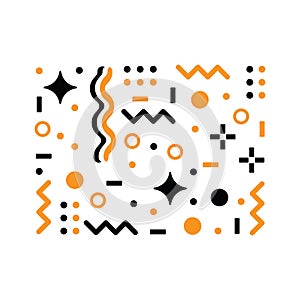 Pattern hipster abstract vector illustration. Form geometric line shapes. Fashion style design concept