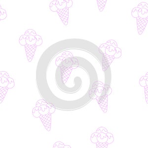 Pattern Ice Cream vector illustration eps 10