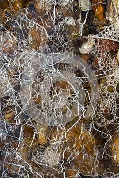 Pattern of ice and stones