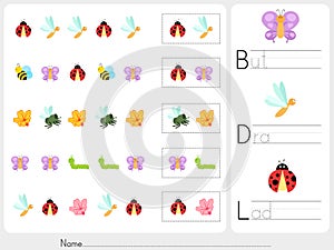 Pattern images - Worksheet for education