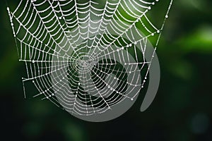 Pattern insect water drop wet nature macro trap morning dew spider web