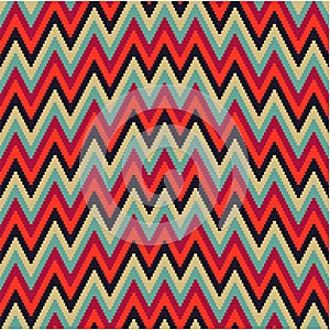 Pattern irregularly zigzag