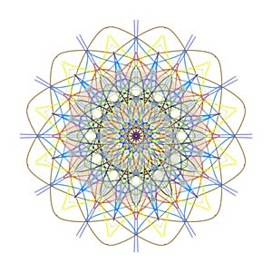 Pattern of kaleidoscope.