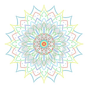 Pattern of kaleidoscope.