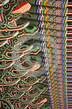 Pattern Of Korean Roof Beams