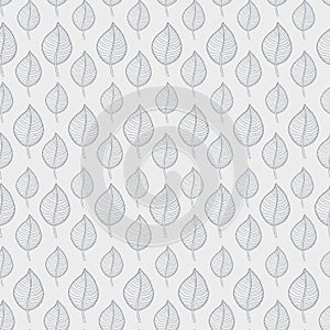 Pattern leafs gray
