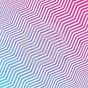 Vector Interlacing Diagonal Pink Blue and White Zigzag Stripes Texture Background photo