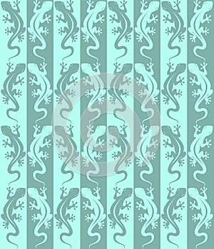 Lizards green pattern