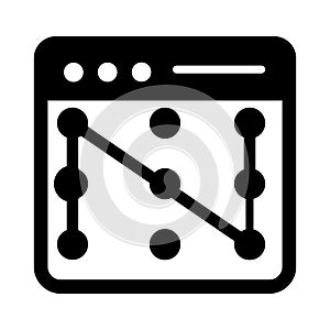 Pattern lock Isolated Vector icon which can easily modify or edit