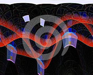 Pattern magic curve , science imagination , template curl beautiful, fractal, energy