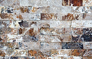 Pattern of marble stone decorative brick wall texture and background