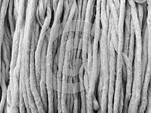 Pattern of mob string texture in black and white