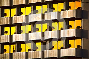 Pattern of modern apartment building