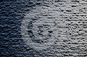 pattern of modern dark navy blue and grey brick wall background texture